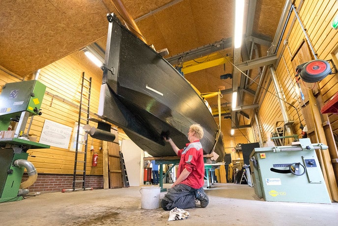 Reparatie en onderhoud aan de Vechtzomp van Dalfsen - Foto: Geert Bistervels