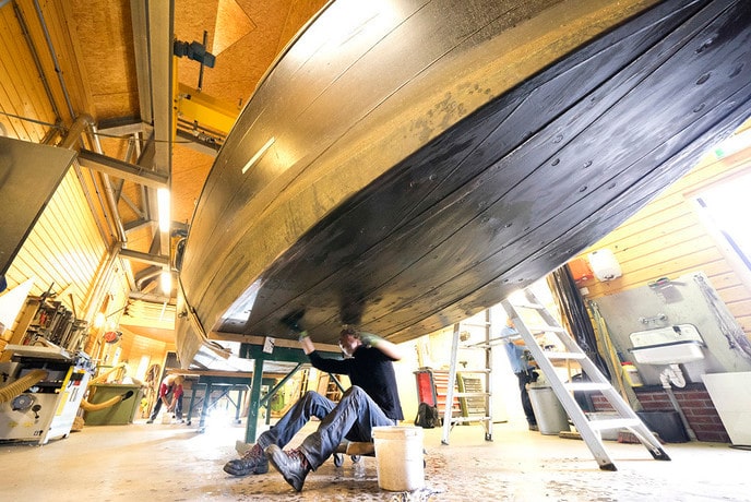 Reparatie en onderhoud aan de Vechtzomp van Dalfsen - Foto: Geert Bistervels