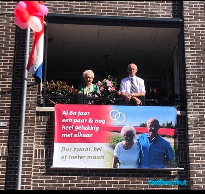 Biense en Jennie Wolters 60 jaar getrouwd - Foto: Ingezonden foto