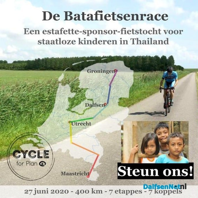Fietsen voor het goede doel - Foto: Ingezonden foto