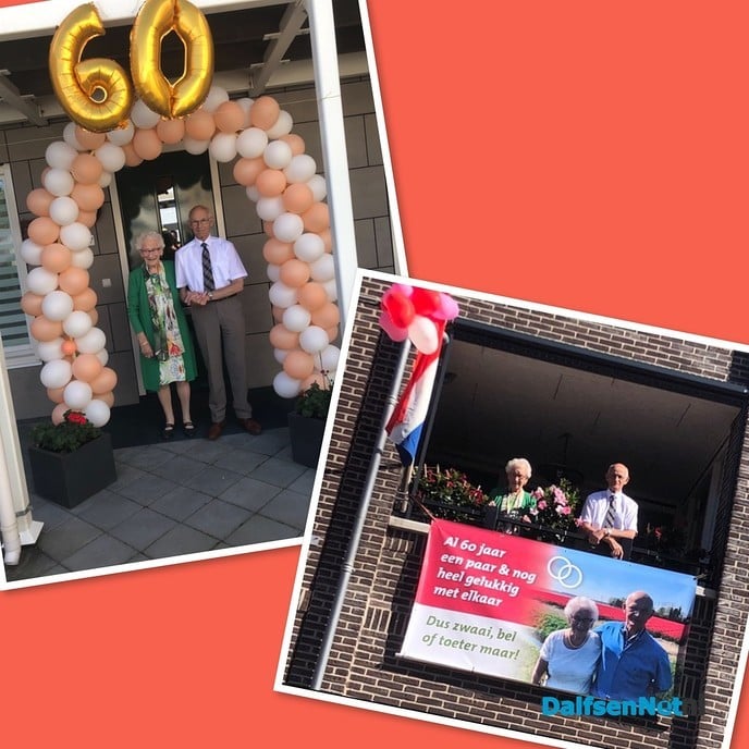 Biense en Jennie Wolters 60 jaar getrouwd - Foto: Ingezonden foto