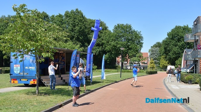 PEC Zwolle truck on tour vanmiddag bij Philadelphia in Dalfsen - Foto: Johan Bokma