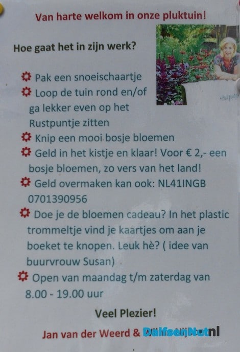 De pluktuin is open