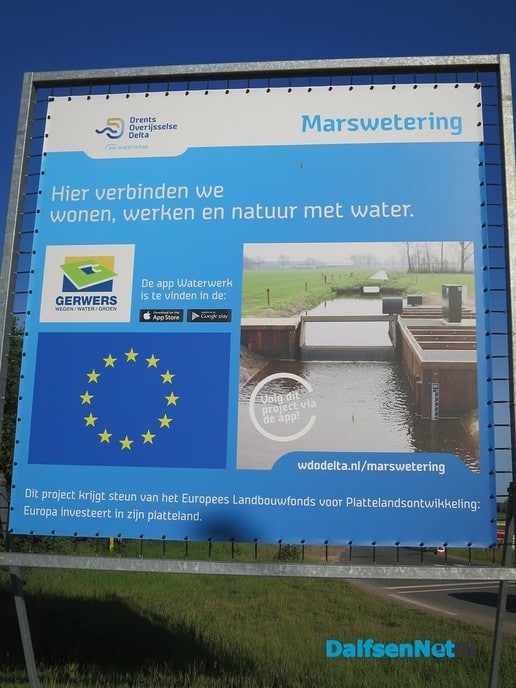 Marswetering, werkzaamheden tegen de droogte - Foto: Wim