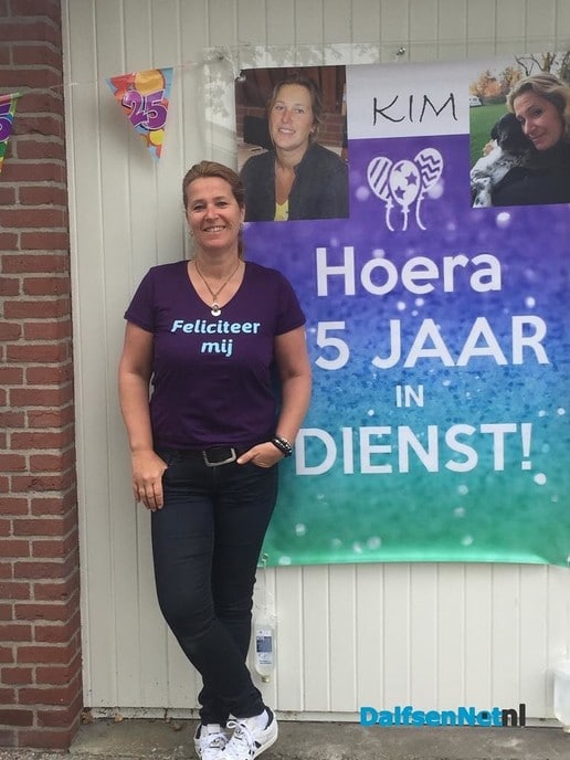 Kim 25 jaar in dienst! - Foto: Ingezonden foto