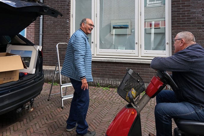 Nieuwe expo in vitrines Albert Heijn - Foto: Paul Scholten