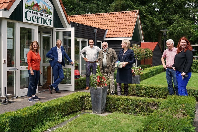 Bedrijfsbezoek college Dalfsen aan Buitenplaats Gerner - Foto: Paul Scholten