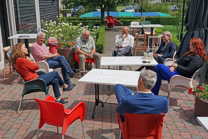 Bedrijfsbezoek college Dalfsen aan Buitenplaats Gerner - Foto: Paul Scholten