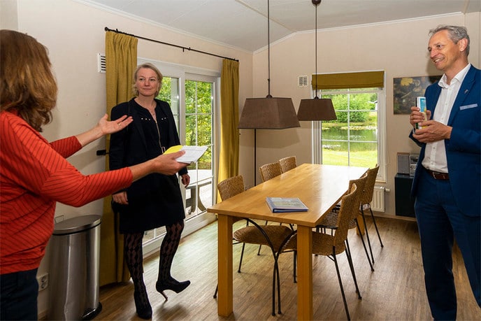 Bedrijfsbezoek college Dalfsen aan Buitenplaats Gerner - Foto: Paul Scholten