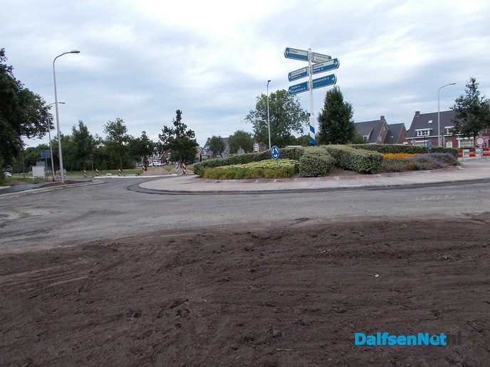 De stand van zaken bij de rotonde