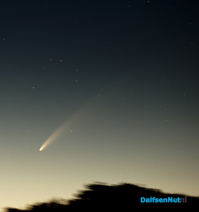 Komeet NEOWISE boven Dalfsen (2) - Foto: Ingezonden foto