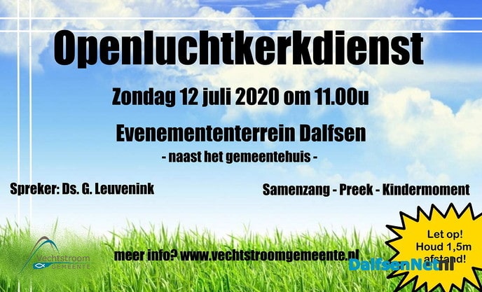Openluchtdienst in Dalfsen - Foto: Ingezonden foto