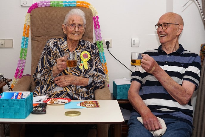 Mevrouw Van Echten-Geerts100 jaar - Foto: Paul Scholten
