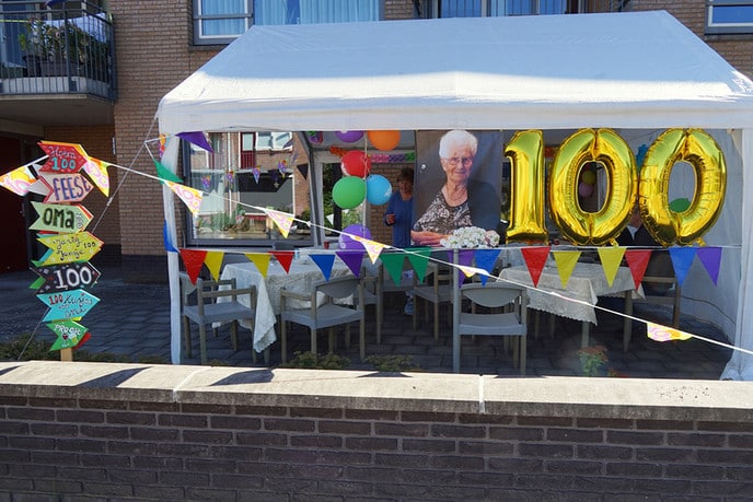 Mevrouw Van Echten-Geerts100 jaar - Foto: Paul Scholten