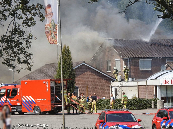 Zeer grote brand bij wegrestaurant “de Lichtmis”