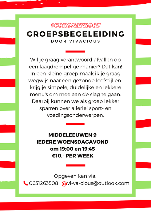 Nieuw seizoen groepsbegeleiding! Start op woensdag 2 september
