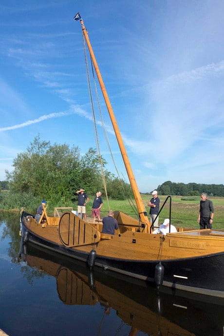 Twee zeilen voor de Vechtzomp Dalfsen - Foto: Geert Bistervels