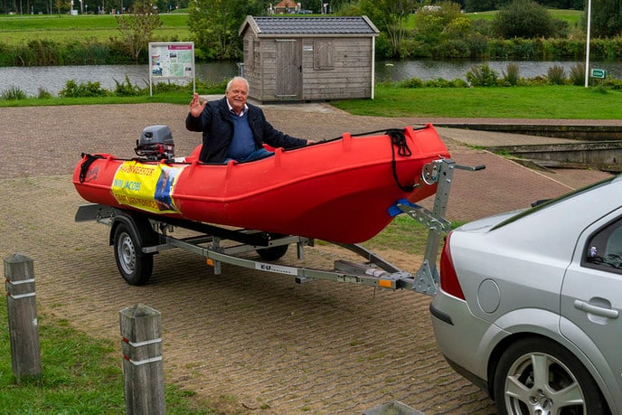 Wim Jacobs “vaart af” als havenmeester - Foto: Paul Scholten