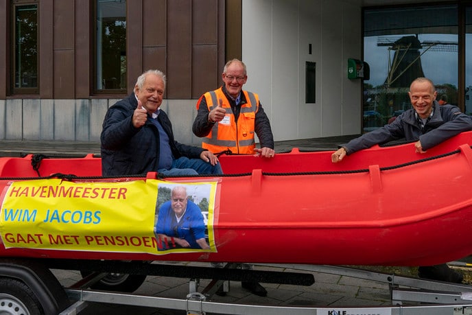 Wim Jacobs “vaart af” als havenmeester - Foto: Paul Scholten
