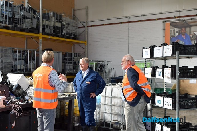 2e Kamerlid Erik Ziengs op werkbezoek bij Road2Work - Foto: Johan Bokma