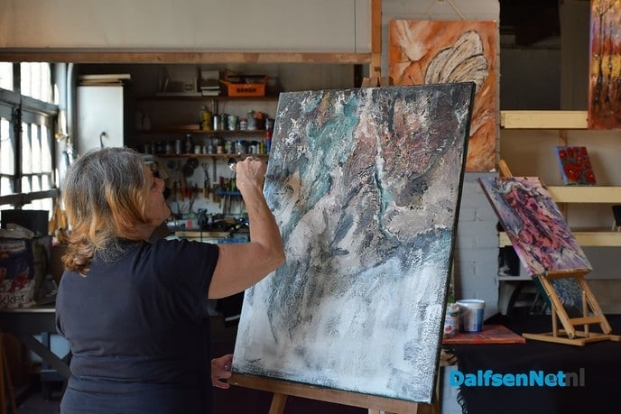 Schilderworkshop en expositie Janny de Groot - Foto: Johan Bokma