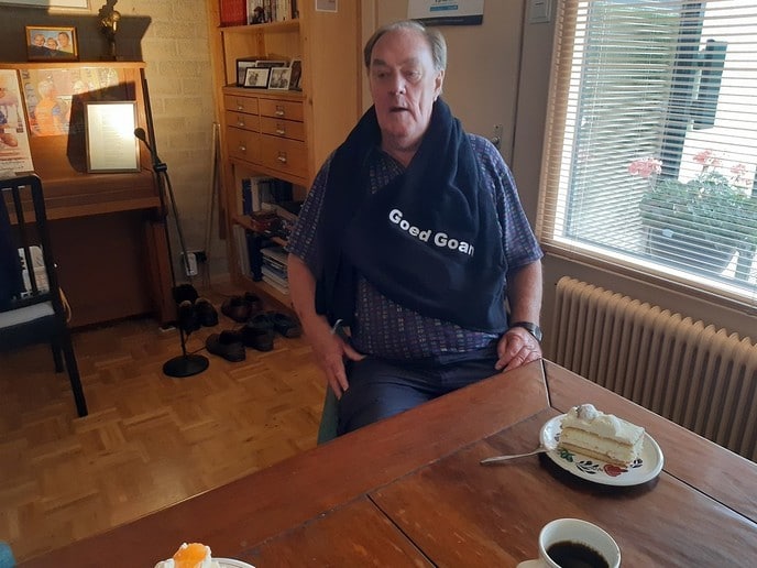Verrassingsbezoek aan Henk Borgmeijer. - Foto: Ingezonden foto