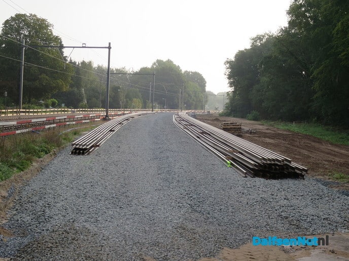 Spoorzone Herfte ook op zondag ging het werk door - Foto: Wim