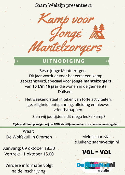 Kamp voor Jonge Mantelzorgers - Foto: Ingezonden foto
