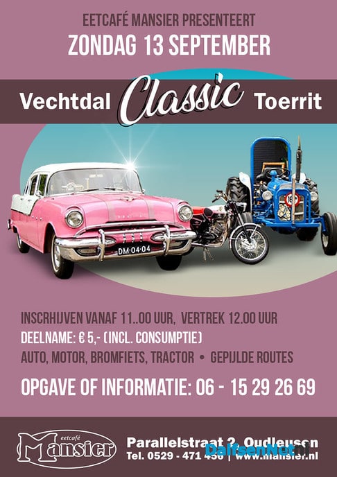 A.s. zondag weer Vechtdal Classic Toerrit - Foto: Ingezonden foto