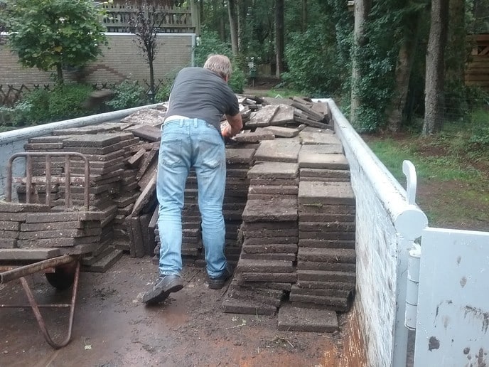 Ontstenen van het campingterrein - Foto: Ingezonden foto