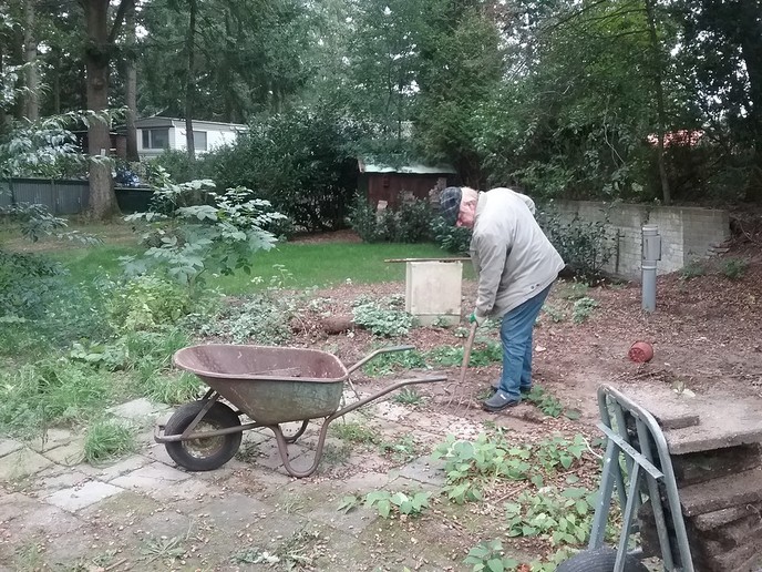 Ontstenen van het campingterrein - Foto: Ingezonden foto