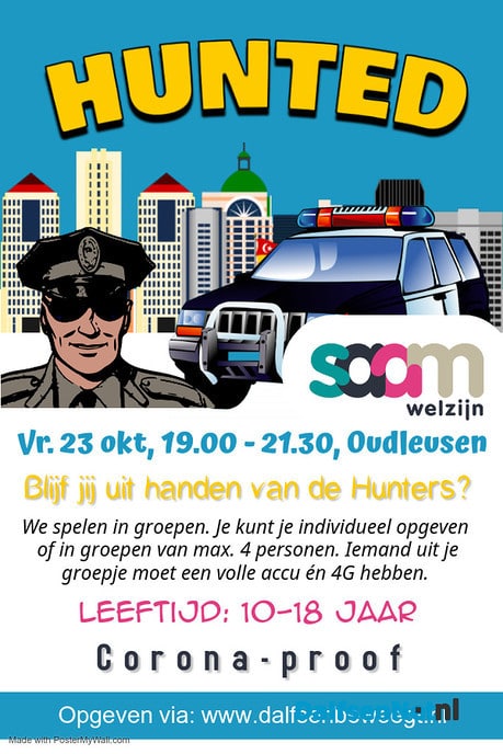 SAAM Welzijn organiseert Hunted - Foto: Ingezonden foto