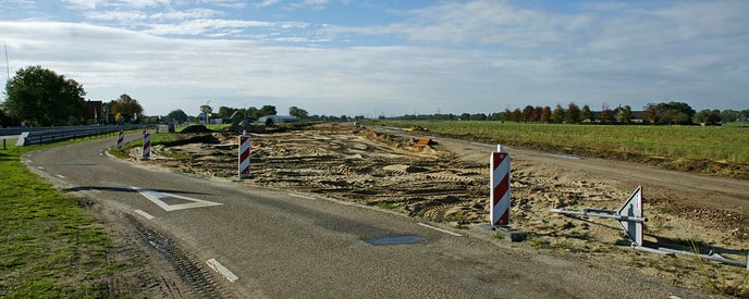 Voortgang nieuwe tracé Hessenweg - Foto: Paul Scholten