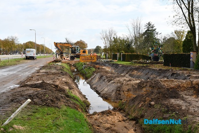 Werkzaamheden aan parallelwegen Hessenweg - Foto: Johan Bokma