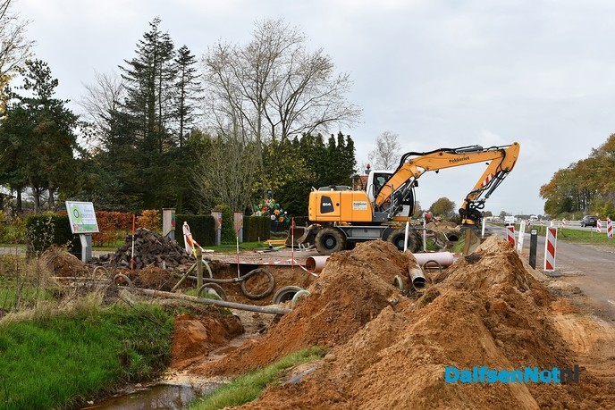 Werkzaamheden aan parallelwegen Hessenweg - Foto: Johan Bokma