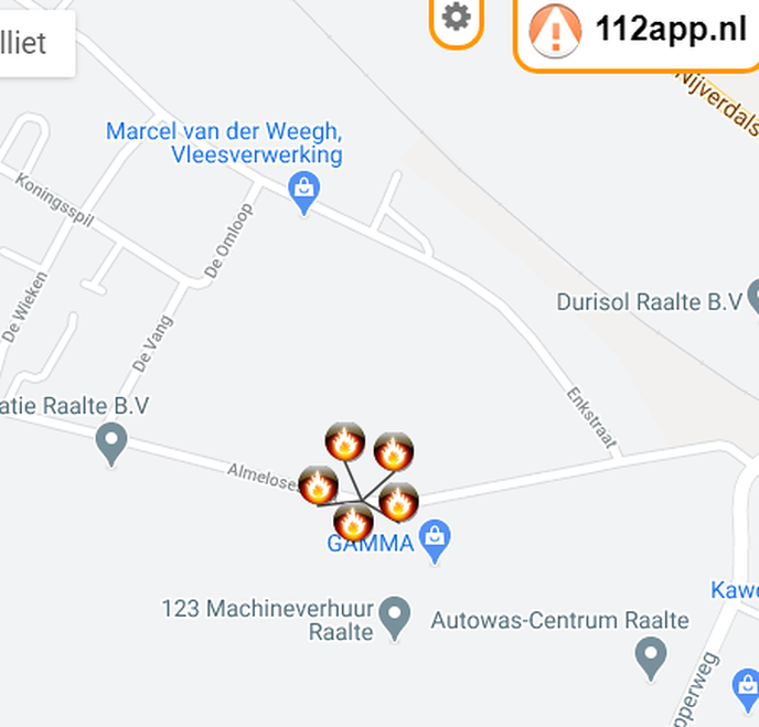 Melding: zeer grote brand in Raalte (update)