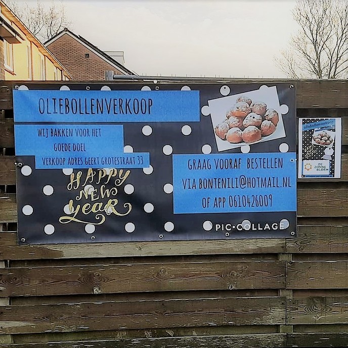 Oliebollen bij Bonte Nili zijn tot 22.00 uur te bestellen - Foto: Eigen geleverde foto