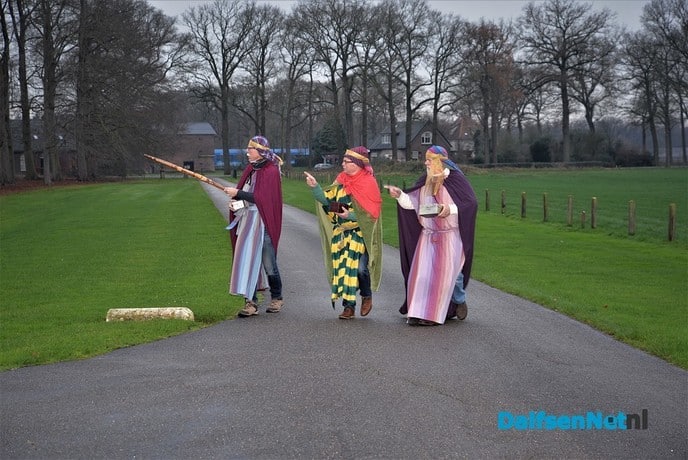 Drie koningen op zoek naar het Kerstkind - Foto: Ingezonden foto