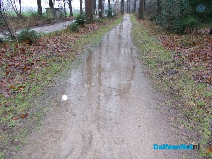 Fietspad is nu net een sloot