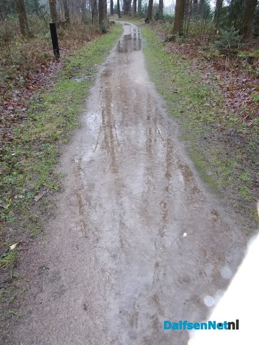Fietspad is nu net een sloot
