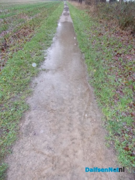 Fietspad is nu net een sloot