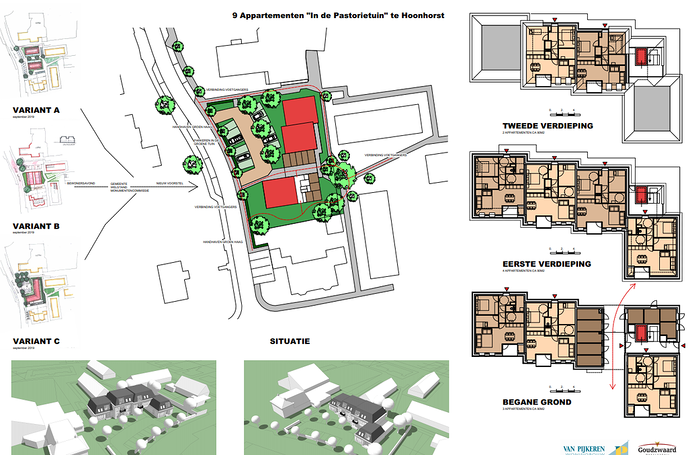 Woningbouwplannen pastorietuin Hoonhorst - Foto: Gemeente Dalfsen