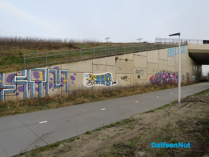 Fietspad zuidelijke Vechtdijk afgesloten - Foto: Wim