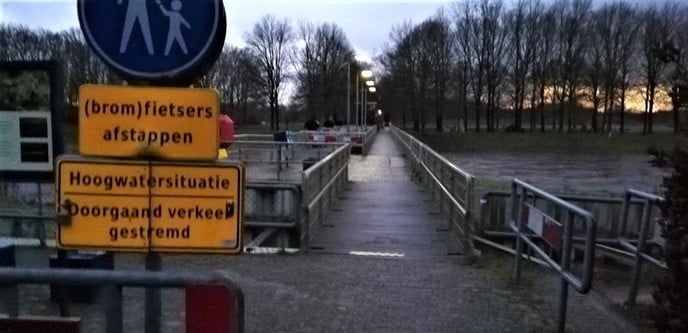 Hoogwater Vecht - Foto: Ingezonden foto