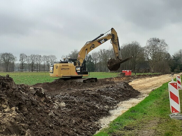 Graafwerkzaamheden Oudleusen - Foto: William uit Dedemsvaart