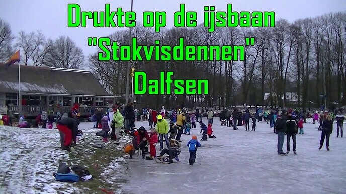 Drukte op de ijsbaan in 2013