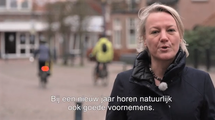 Nieuwjaarsgroet Dalfser college - Foto: Gemeente Dalfsen