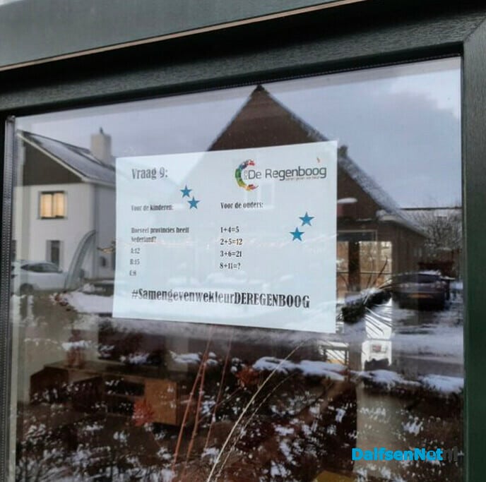 Warm welkom voor leerlingen P.c.b. De Regenboog - Foto: Ingezonden foto