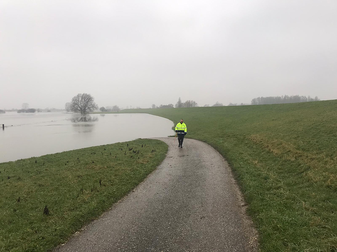 Uiterwaarden langs IJssel lopen langzaam vol - Foto: Eigen geleverde foto