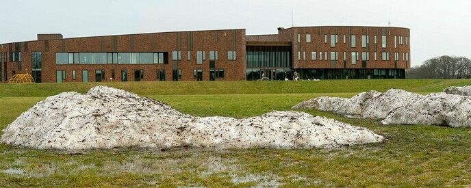  Nog steeds sneeuw in Dalfsen - Foto: Paul Scholten